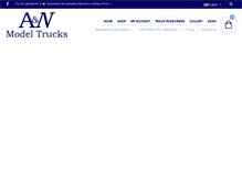 Tablet Screenshot of an-modeltrucks.com